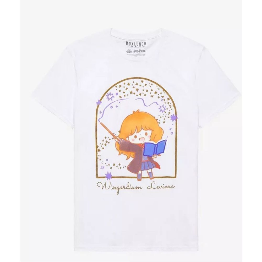 Harry Potter Chibi Hermione Wingardium Leviosa Women’s T-Shirt - New Medium